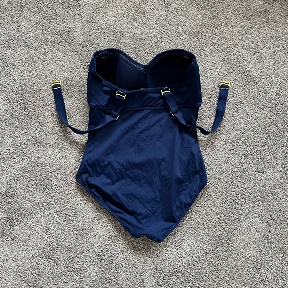 Liz Claiborne Navy Swimsuit - Picture 5 of 6